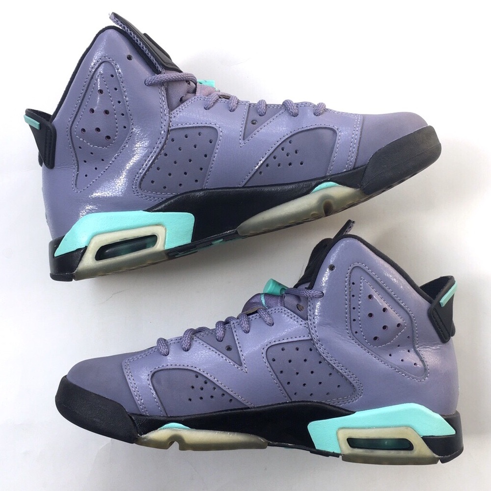 SOLD! Nike Air Jordan 6 Iron Purple VI Shoes Jordans - Picture 4 of 14